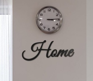 Napis na ścianę Home