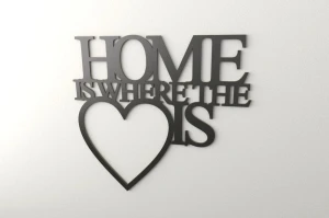 Home is where the heart is - napis na ścianę