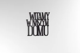 Witamy w naszym domu - dekoracja 3d na ścianę