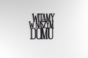 Witamy w naszym domu - dekoracja 3d na ścianę