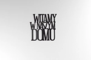 Witamy w naszym domu - dekoracja 3d na ścianę