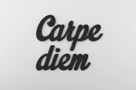 Carpe Diem - napis dekoracyjny 3d na ścianę