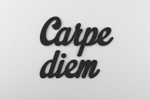 Carpe Diem - napis dekoracyjny 3d na ścianę