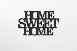 Home Sweet Home - napis 3d na ścianę