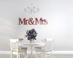 Mr & Mrs - napisy 3d na ścianę