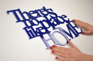 There`s no place like home - napisy na ścianę