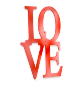 Napis na ścianę Love