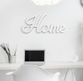 Napis na ścianę Home