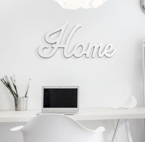 Napis na ścianę Home