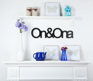 Napis na ścianę Ona i on