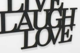 Live Laugh Love - napisy dekoracyjne 3d na ścianę