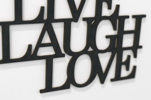 Live Laugh Love - napisy dekoracyjne 3d na ścianę