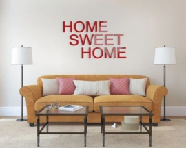 Home sweet home - napisy dekoracyjne na ścianę