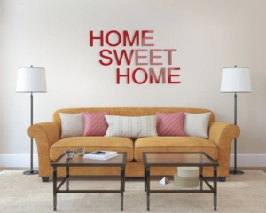 Home sweet home - napisy dekoracyjne na ścianę