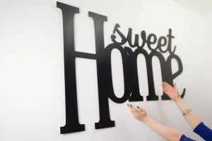 Sweet home - napisy 3d na ścianę