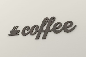 Coffee (+filiżanka) - dekoracja 3d na ścianę